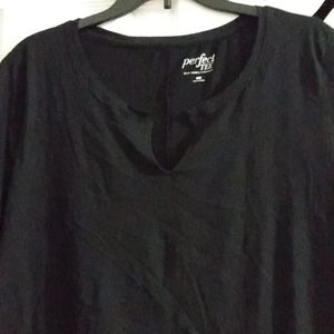 Women short sleeve tee shirt black